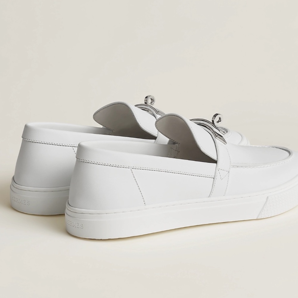 Hermes Game Slip On Sneakers Loafers 42.5 /9.5 - Picture 6 of 16